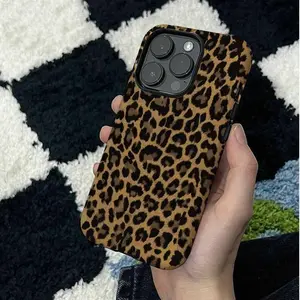 elegant leopard print phone case for use with iPhone 17 air 16 Pro max 15 plus 14 Pro 13/12/11/X/XR/XSMAX sublimation phone case compatible with Samsung Galaxy S25 ultra S24 plus S23 FE S22/S21 anti-yellowing aesthetic artistic a sense of luxury