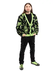 Magick Green & Black Cardigan BRETT MANNING ART