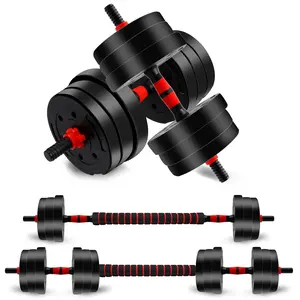 22/44LBS Adjustable-Dumbbells-Sets,Free Weights-Dumbbells Set of 2 Convertible To Barbell A Pair of Lightweight for Home Gym,Women and Men Equipment