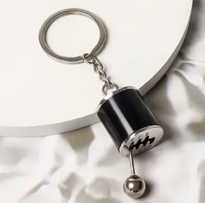 Shifter Gear Keychain,6 Speed Shifter Keychain,Mini Car Gear Shift Stick Knob Keyring Manual Transmission Gearbox Key Chain Creative Car Key Fob Keychain Accessories