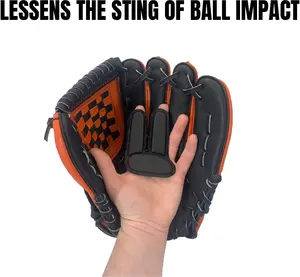 Palmgard Sting Stopper Protective Glove Insert Black Youth All Seasons Reversible for Left or Right Handed Throwers