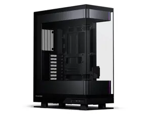 Phanteks Evolv X2, Mid-Tower Gaming Chassis, Vertical Cooling System, See-through Tempered Glass Chassis, Brushed Aluminum interior panel with Integrated D-RGB Lighting, Brushed Black