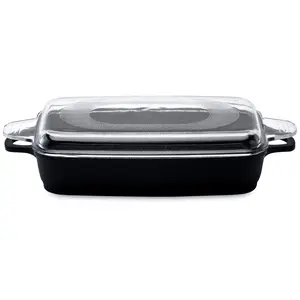 BergHOFF Scala 4Qt. Cast Alum Roasting Pan w Glss Lid