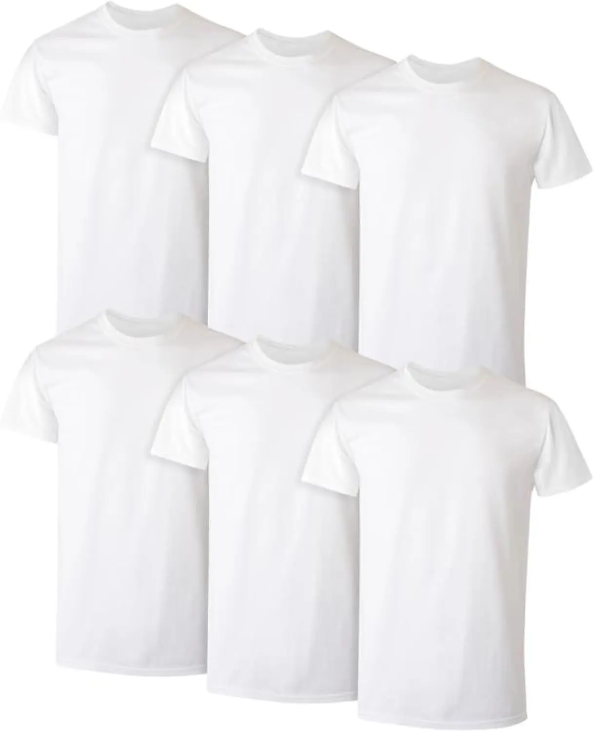 Hanes Men's Undershirt Packs, Stay-Tucked Soft Cotton Undershirts, Best Undershirts for Men, White/Black/Asstd Multipacks Breathable