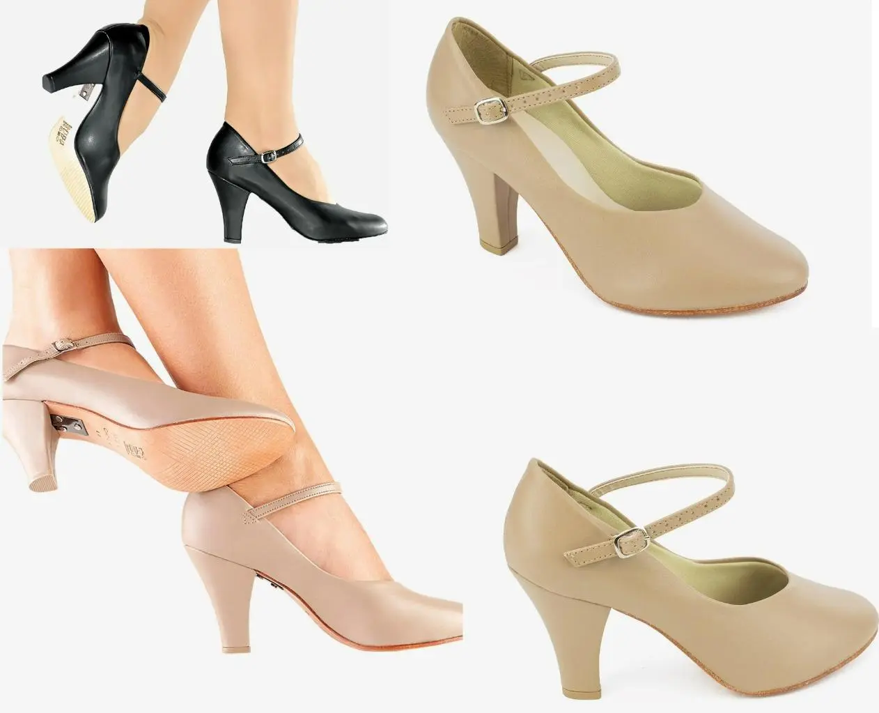 NEW Character Dance Shoes So Danca CH53 3" Braced Heel