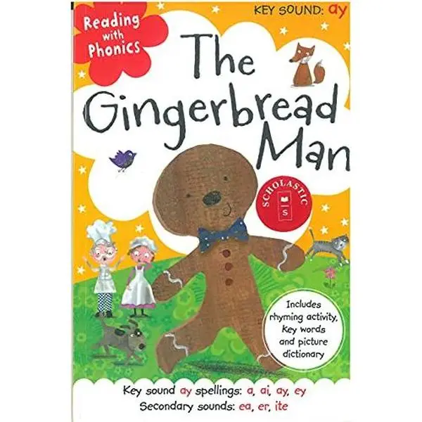 USED Book - Reading with Phonics: The Gingerbread Man by Scholastic (Paperback) - english