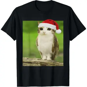 Funny Adorable Cat Owl Meme Meowl Christmas T-Shirt Unisex