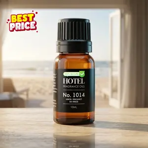Hotel Diffuser Oil No. 1014 - The Iconic 5-Star Hotel Coastal Blend - Lemon Bergamot Sea Breeze - 10 mL Premium Fragrance Oil for Ultrasonic and Waterless Diffusers and Crafting