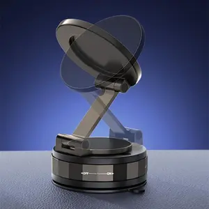 Vacuum Suction Phone Stand, Foldable Adjustable Lazy Stand, 360° Rotatable Mobile Holder, Ideal for Work, Car, Home Use