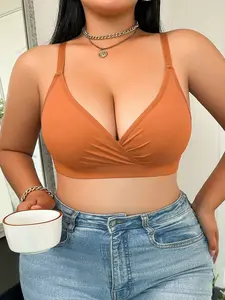 Plus Size Wireless Non-Padded Bra for Women – Soft Support, Breathable Everyday Comfort