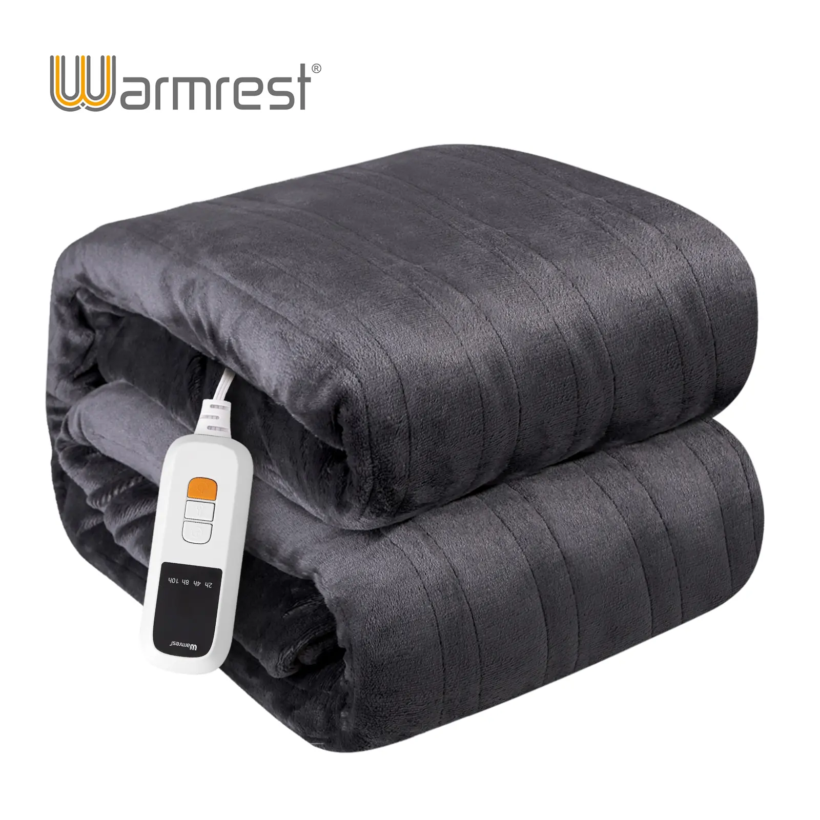 Warmrest Sherpa Fleece Weighted Blanket for Adult Dual Sided Cozy Fluffy Heavy Blanket,Ultra Fuzzy Throw Blanket with Soft Plush Flannel Top,50*60 inches Black on Both Sides