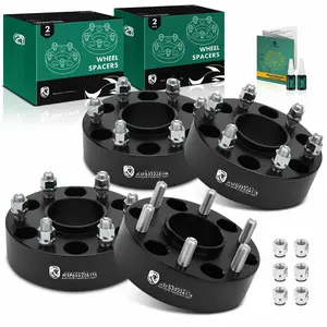 6x5.5 Hubcentric Wheel Spacers 2 Inch Fits Chevy  Gmc Cadillac Models Silverado Sierra Tahoe Yukon Forged 6x139.7mm Tire 50mm With M14x1.5 Studs 78.1mm Hub Bore 4pcs Black