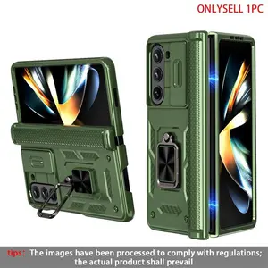 360-Degree Shockproof Phone Case Casing with Stand, Compatible with Samsung Galaxy Z Fold7 Z Fold6 Z Fold5, Durable Anti-Fall Protection Cover