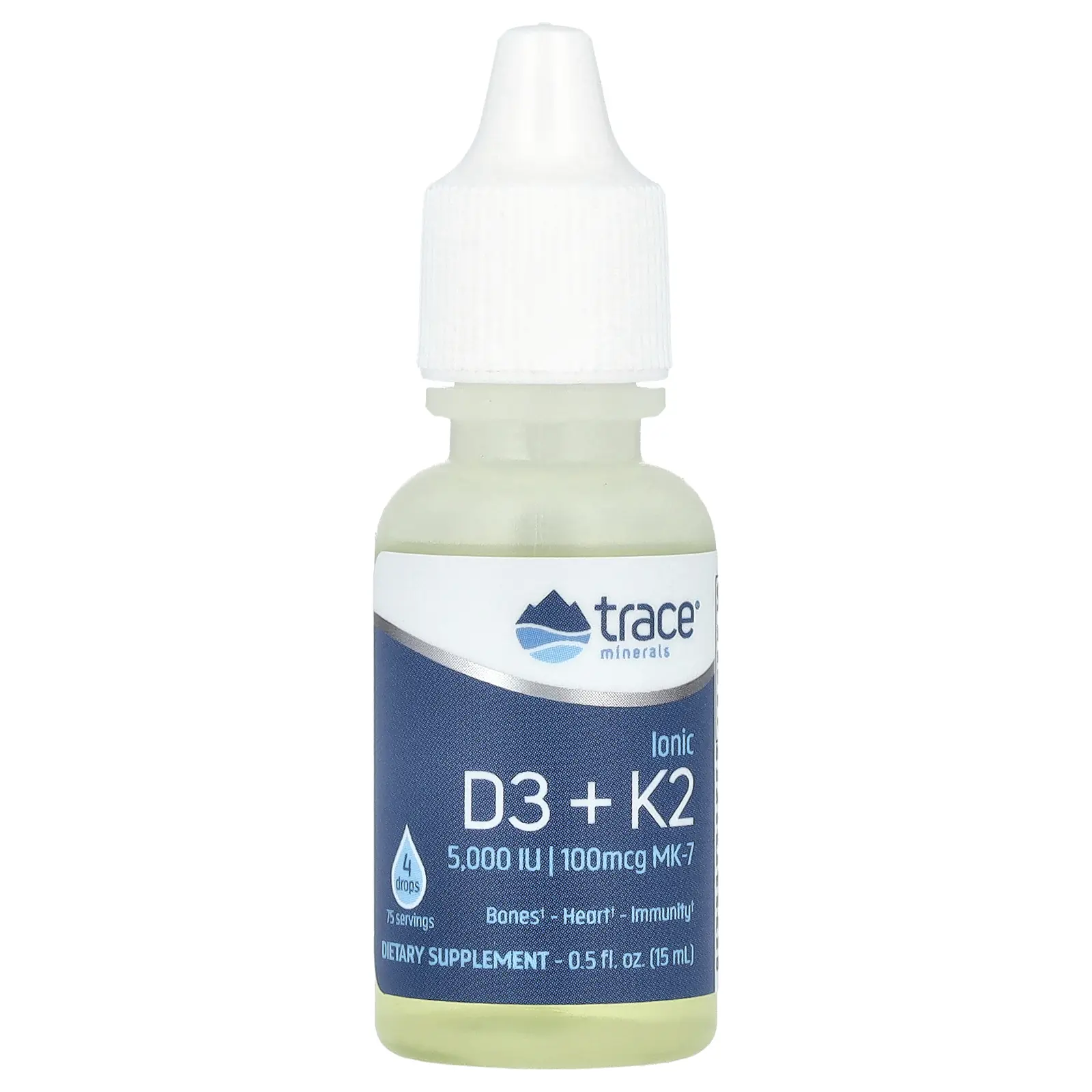 Trace Ionic D3 + K2, 0.5 fl oz (15 ml) Trace Ionic D3 + K2, 0.5 fl oz (15 ml)