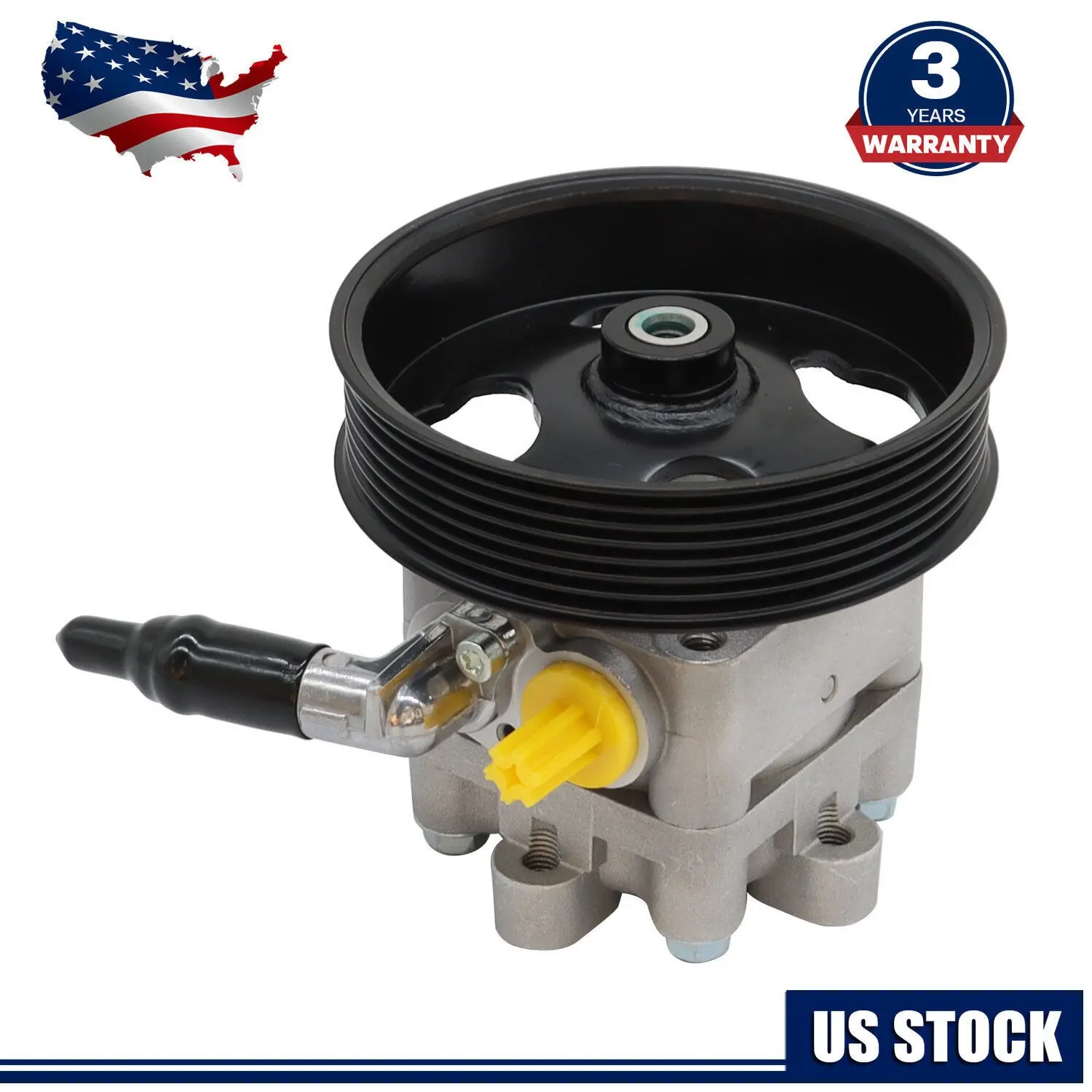 Vehicle Specific Fit Power Steering Pump With Pulley - For Nissan Altima 07-12, Maxima/Murano 09-14 - OE Number 49110-1AA0A, 491101AA0A (1X Unit)