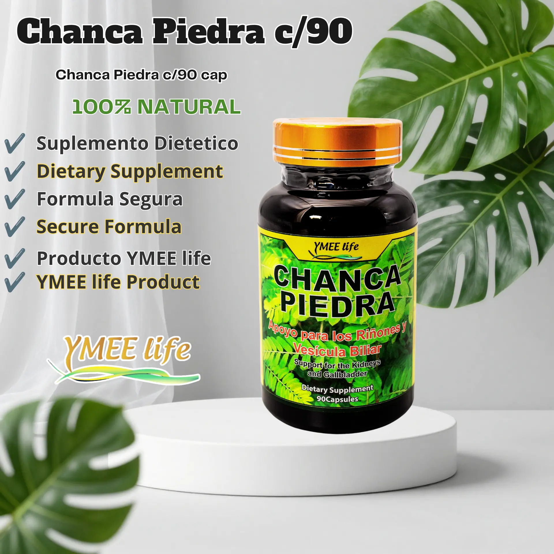 Chanca Piedra c/90 Capsulas | YMEE Life