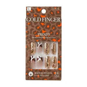 Gold Finger Trendy Nails