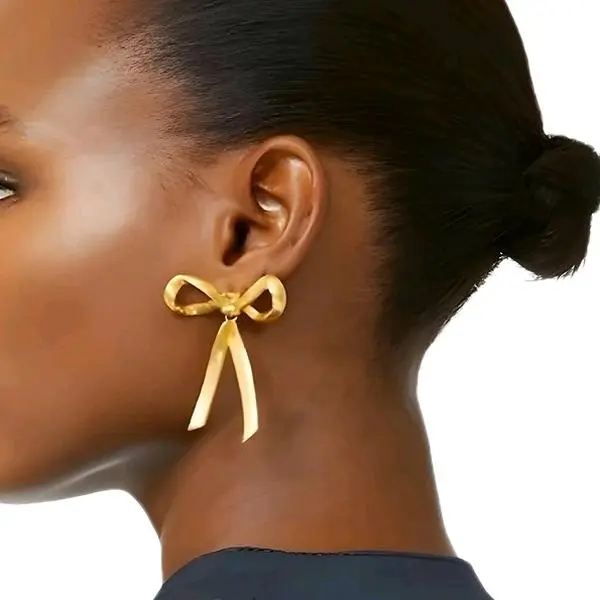 Ribbon Shaped Earrings