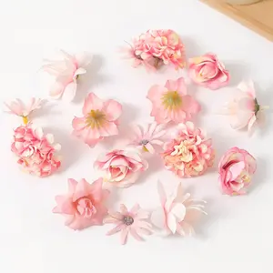16pcs DIY Floral Decoration Kit, Realistic Artificial Flowers Set, High-Quality Peony and Hydrangea Fake Flowers, Wedding Decorations