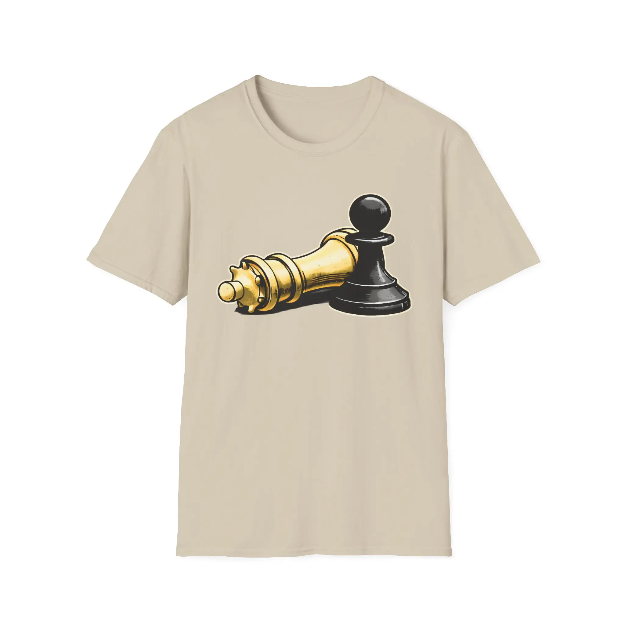 Pawn Takes Queen Chess T-Shirt | Minimalist Chess Graphic Tee | Unisex Strategy Shirt
