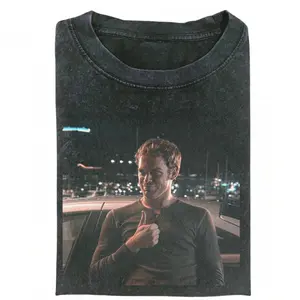 Dexter TV Series Vintage Shirt Retro Horror Series T-Shirt Crime Show Graphic Tee for Men Women Casual Unisex Comfortable 100% Cotton Trending Streetwear Gift for Boyfriend