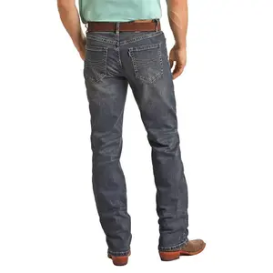 Hooey by Rock & Roll Cowboy Men's Double Barrel Stackable Bootcut Jeans HYMDTBRZRZ