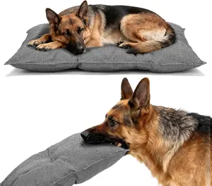 #SummerVibes #petlovers Veehoo Indestructible Dog Bed for Crate Chew Proof Pad with Reinforced Corners Large Washable Pet Mat for Kennel Comfortable & Durable High-Loft Padding Support tiktokshopspringglowup
