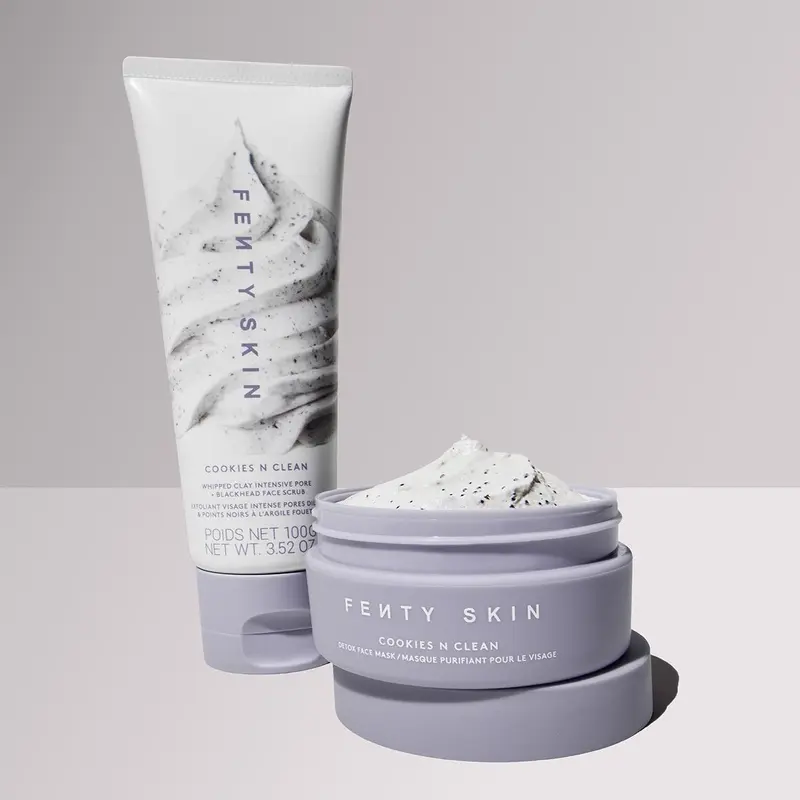 Fenty Skin Double Detox: Cookies N Clean Pore Detox Face Mask + Blackhead Face Scrub Duo