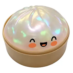 Dowmoo Buns Squeeze Toy (Pearl Color) - Simulated Bun Shape, Cute, Fun, Stress-Relieving, Soft, Non-Sticky, and a Great Item to Relieve Boredom