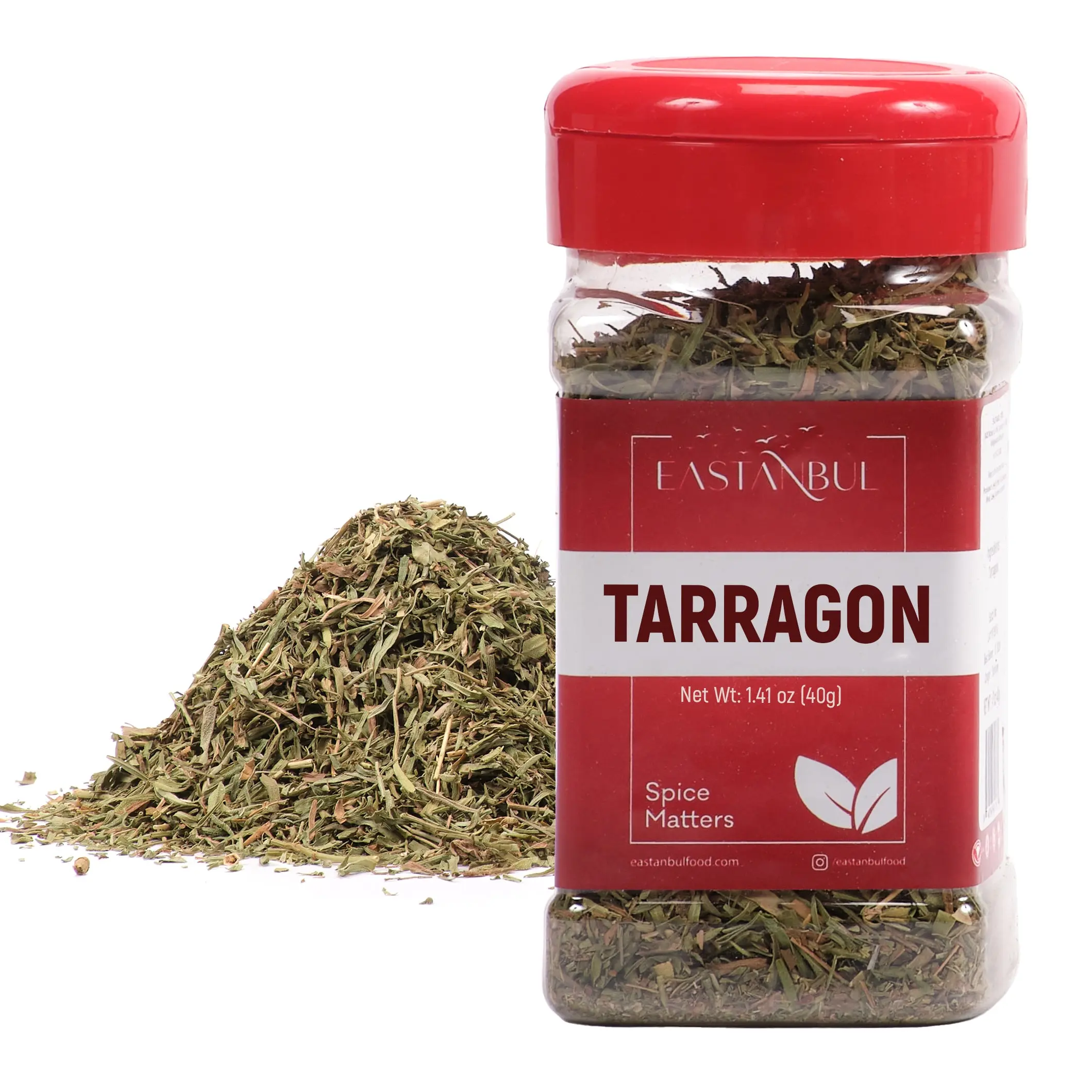 Eastanbul Tarragon Spice, Dried Terragon Leaves, Tarrago, Estragon, 1.41oz All Purpose Herbs Herbal Blends