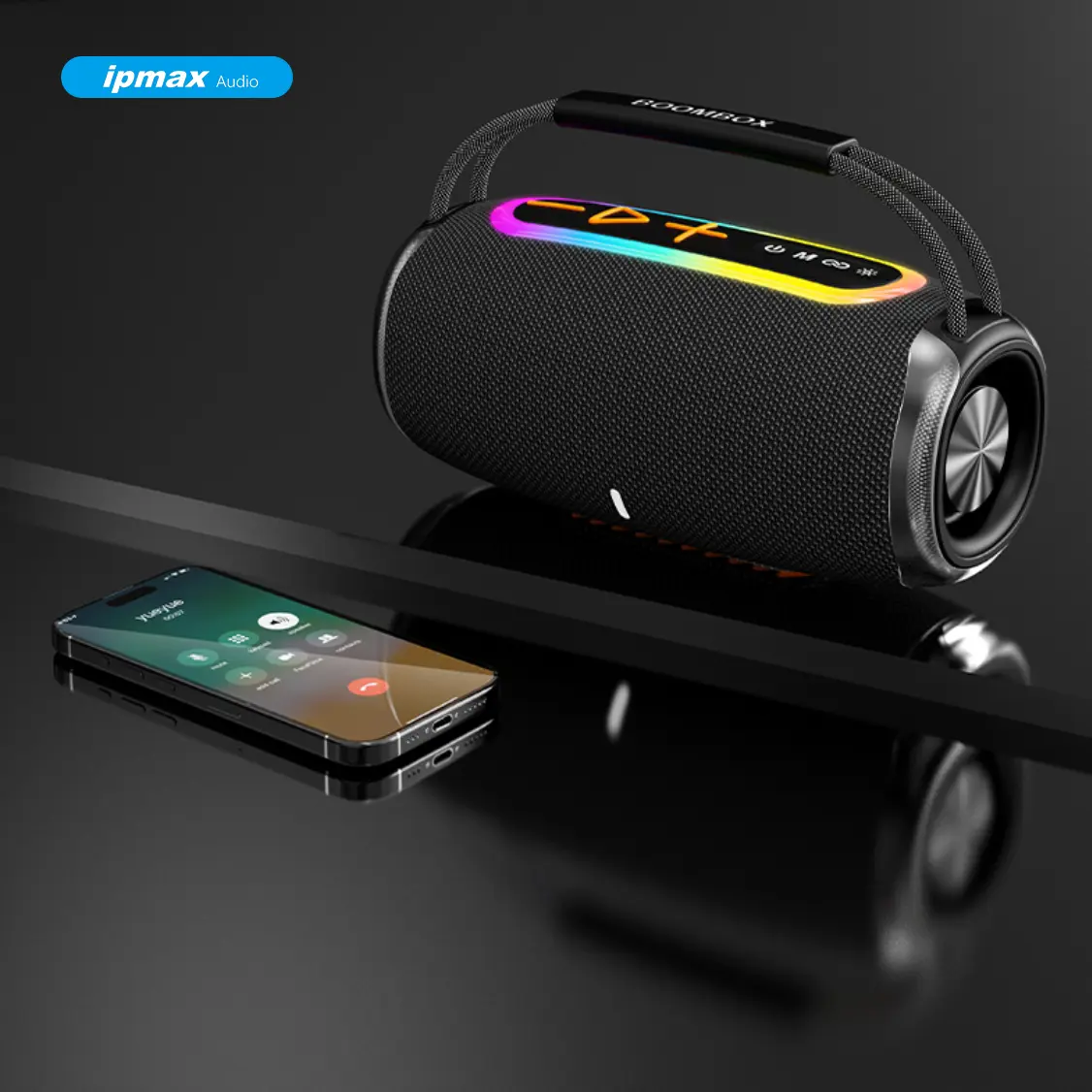 ipmax Portable Bluetooth Speaker Deep Bass Surround Sound Loud Subwoofer 10 Hours Playtime Wireless Stereo, for Smartphone Audio Gift Shower Gaming