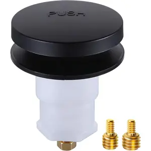 Tip  Bath Drain Kit Replacement, 5/16 or 3/8 Drain Stopper, Matte Black Finish