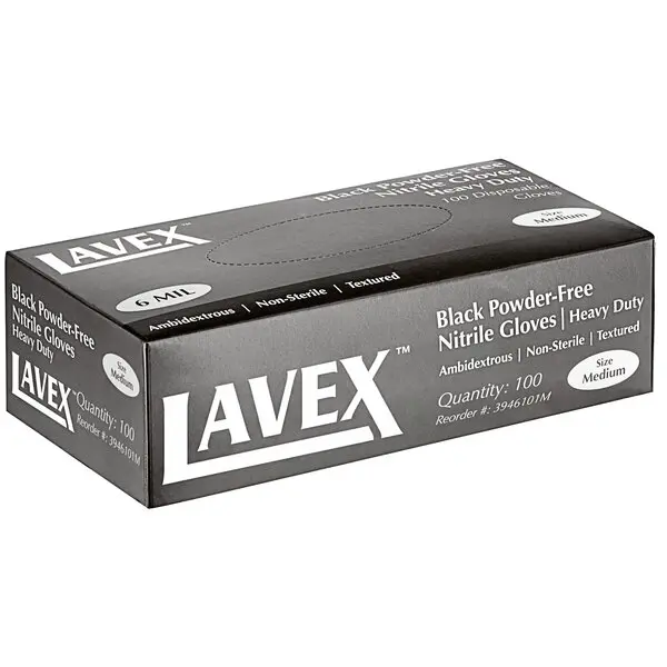 Black 6mil Nitrile Gloves