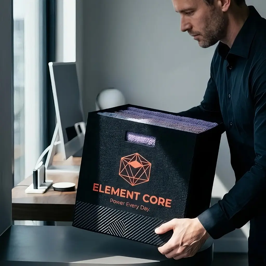 Core Cube Desk Supplies Organizer - Minimalist Aesthetic, Compact, Easy-to-Use Office Stationery Storage for Organization & Versatile Use with Computers & Office Equipment