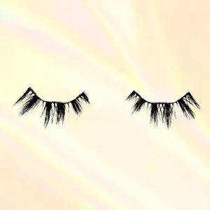 Alice Cat Eye Dense 14mm Anime Magnetic Lash Strips Faux Mink Dark Spike Style Soft Black Cotton Band Makeup Eyelashes Cosmetic
