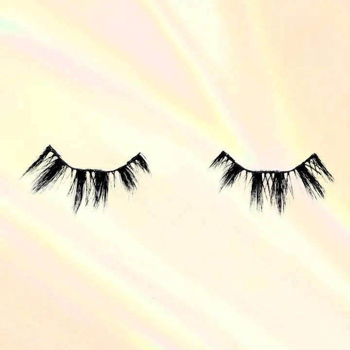 Alice Cat Eye Dense 14mm Anime Magnetic Lash Strips Faux Mink Dark Spike Style Soft Black Cotton Band Makeup Eyelashes Cosmetic