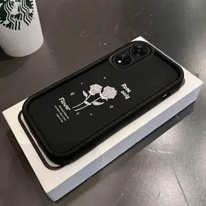 1 Piece Only Rose A60 4G Silicone Case For OPPO A60 4G With Durable Perfect For Fashion