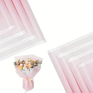 20PCS Valentine's Day Floral Wrapping Waterproof Paper, Bouquet Wrapping, 22.8x22.8IN, Florist Supplies Packaging Paper, DIY Box, Wedding & Birthday Gifts Design for Holiday Gift Wrap for Mom, Friends, Birthdays Party and Romantic Accessories