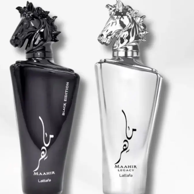 Lattafa Maahir Legacy & Maahir Black Edition 3.4oz / 100ml Duo (2
