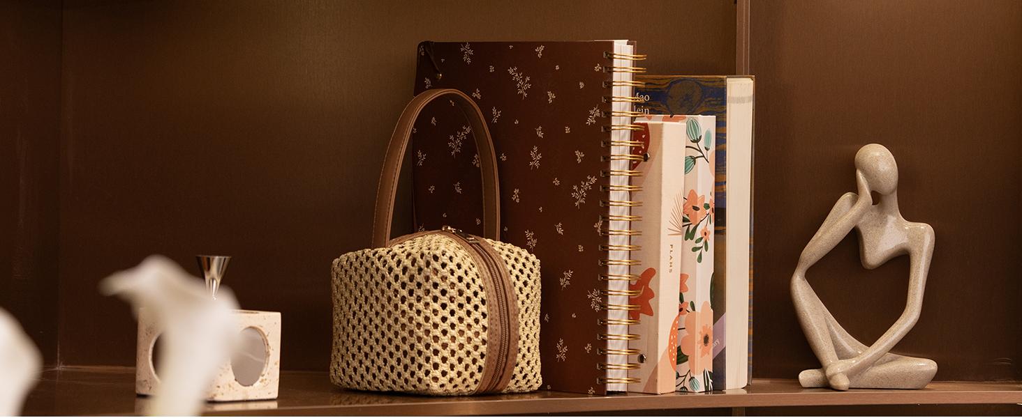 Cabbrix Decorative Door Stoppers for Standard Interior Doors - Cute Rope Knot Design, Weighted Doorstop for Home & School, Beige