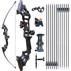Archery Bows for Adults, Takedown Aluminum Alloy Riser Bow and Arrow Set for Adults Beginners, 30 40 Lbs Right Hand Archery Set with 12 Arrows Recurve Kit