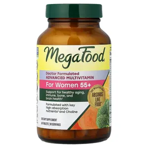 MegaFood Women's 55+ Advanced Multivitamin, 60 Tablets
