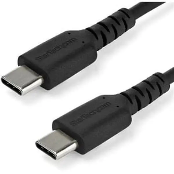 StarTech RUSB2CC1MB 1m Universal USB-C/C-Type Cable - Black, Electronic Accessory for Mobile Phones & Electronics Devices, Usb-C Cables, Universal Usb-C Cables