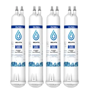 BELVITA 4 Pack Refrigerator Water Filter Compatible with EDR3RXD1, 4396841, 4396710, Filter 3, 46-9083,46-9030, 9030, 9083