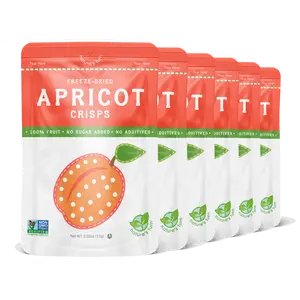 Freeze-Dried Apricot Crisps, Healthy Sour Snacks Packs - Natural Dried Fruit, 100% Real Apricot, On The Go Snack, No Sugar Added, By Nature’s Turn