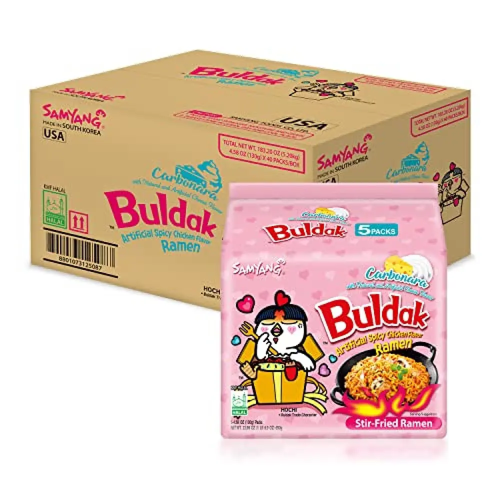 Samyang Buldak Spicy Carbonara Ramen Full Case (Pack of 40)