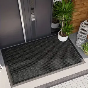 Luxury Thick Rubber Door Mat - Non-Slip, Waterproof Entryway Rug for Home & Commercial Use, Durable & Easy to Clean