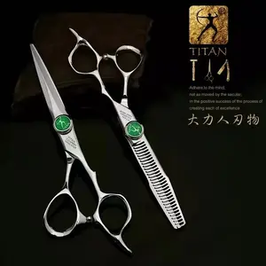 Titan Hair Tools Salon Hair Barber Shears Sword Blade Bearing Ball Screw hairdressing scissors