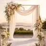 6FT/8FT Square Arch Stand Portable Adjustable, Metal Balloon Backdrop Frame for Wedding, Birthday Party & Event Decor, Easy Setup Square Pipe