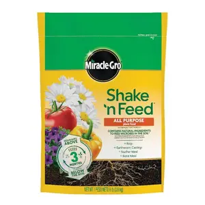 Shake N Feed All Purpose Plant Food, 8 lbs., For In-Ground and Container Plants, Feeds up to 3-Months, Dry Fertilizer